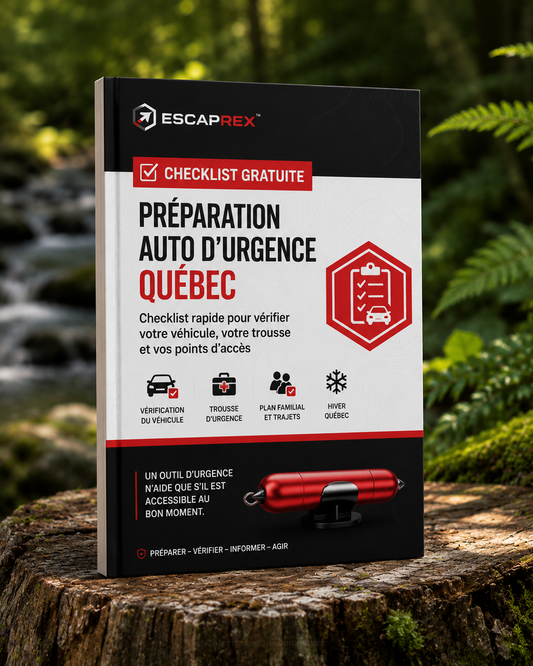 Escaprex™ - Checklist de préparation auto d’urgence Québec